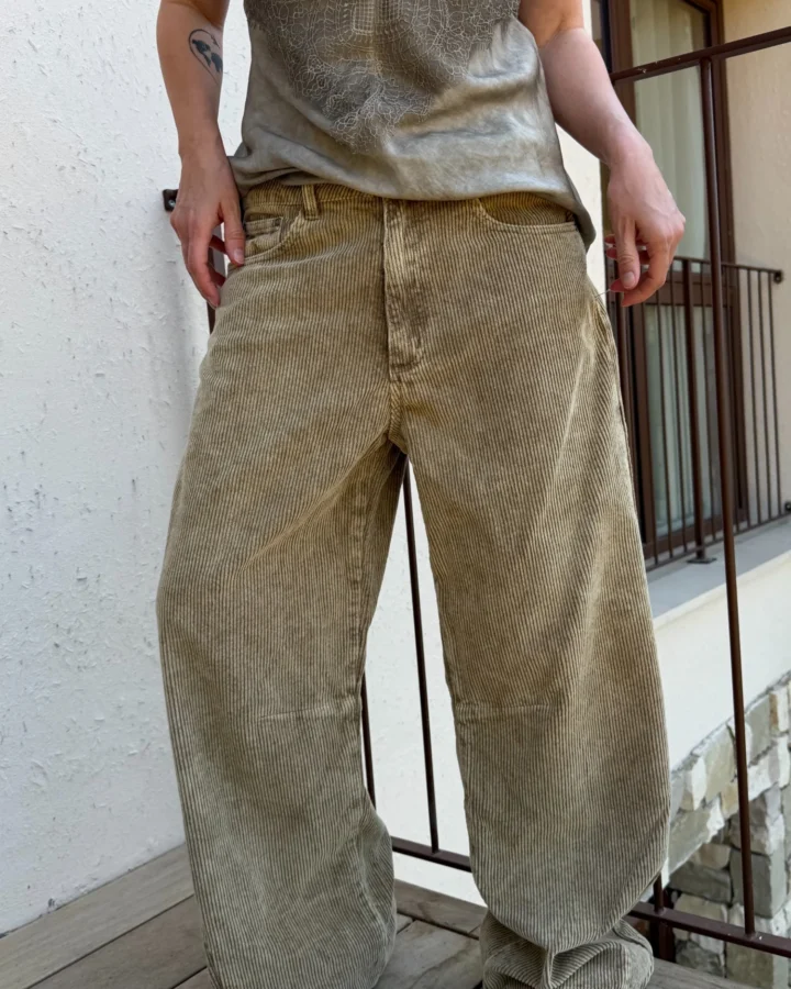 Oversize-Cordhose - Camel